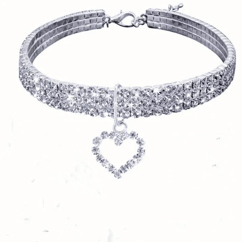 SparkleFit Rhinestone Pet Collar For Cats Small Dogs 8