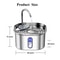 Stainless Steel Cat Water Fountain With Ultra Quiet Pump And USB Automatic Water Dispenser 5