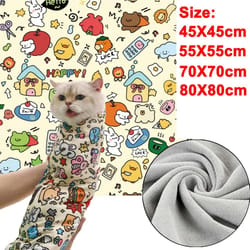 calmpaw cat grooming wrap – secure cat restraint blanket for nail trimming, medication & grooming