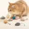 Interactive Plush Rat Cat Toy For Indoor Play 0