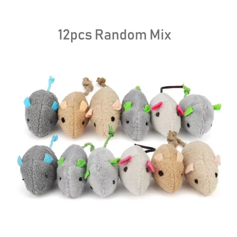 Interactive Plush Rat Cat Toy For Indoor Play 7