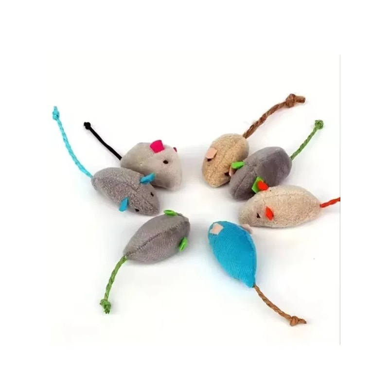Interactive Plush Rat Cat Toy For Indoor Play 9