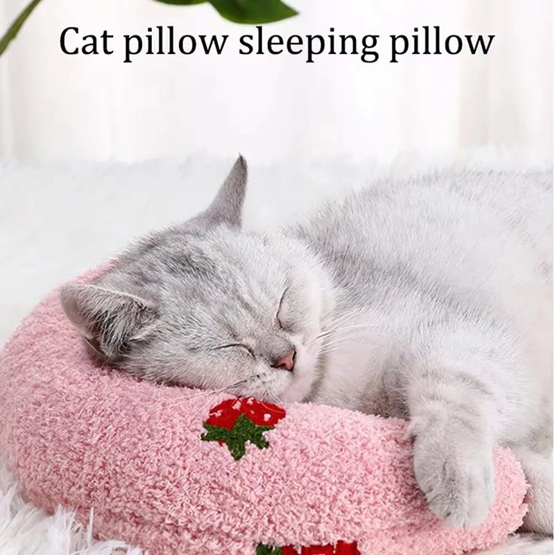 CozyCurl Fluffy Cat Calming Pillow For Cats Small Dogs 0