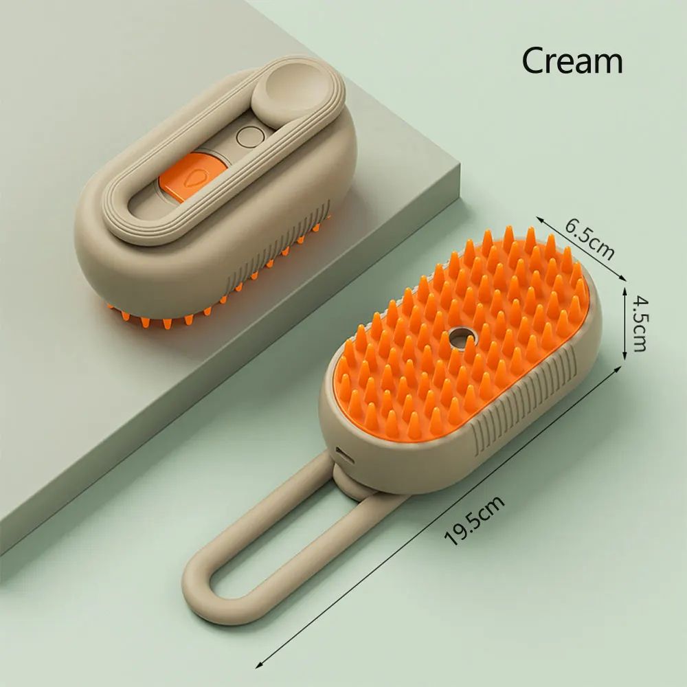 SteamGlow 3in1 Pet Grooming Brush For Dogs Cats 7