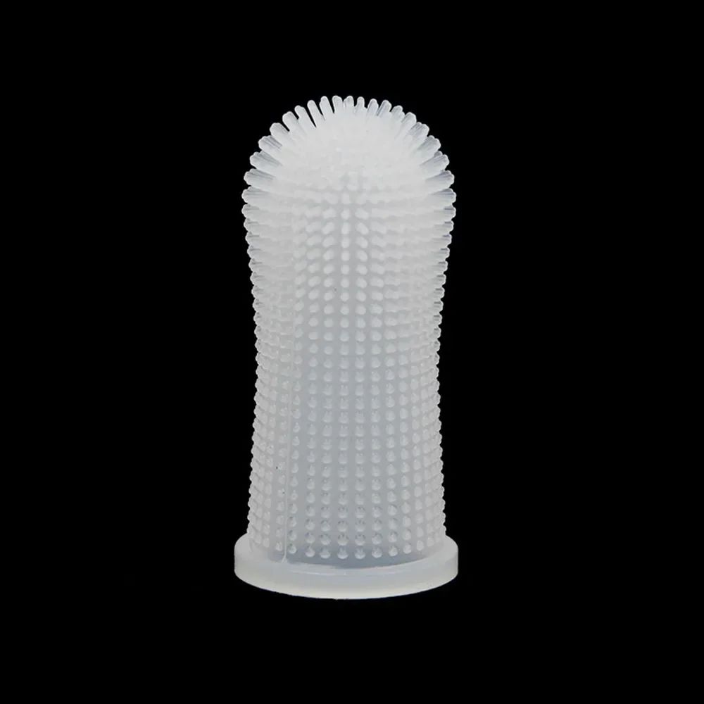 360 Silicone Pet Finger Toothbrush For Dogs Cats Dental Care 6