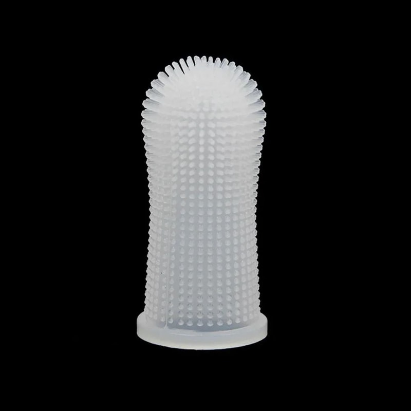 360 Silicone Pet Finger Toothbrush For Dogs Cats Dental Care 6
