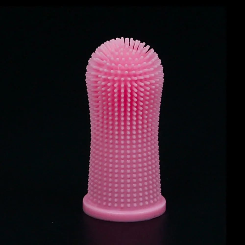 360 Silicone Pet Finger Toothbrush For Dogs Cats Dental Care 7