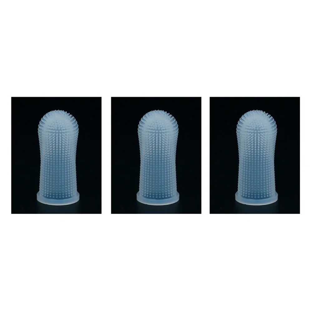 360 Silicone Pet Finger Toothbrush For Dogs Cats Dental Care 9
