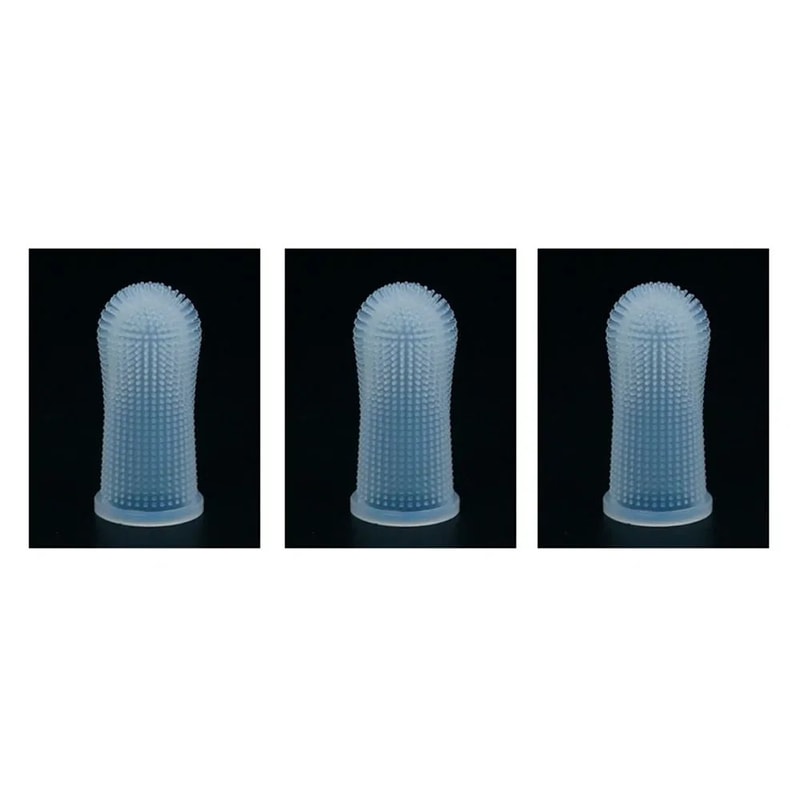 360 Silicone Pet Finger Toothbrush For Dogs Cats Dental Care 9