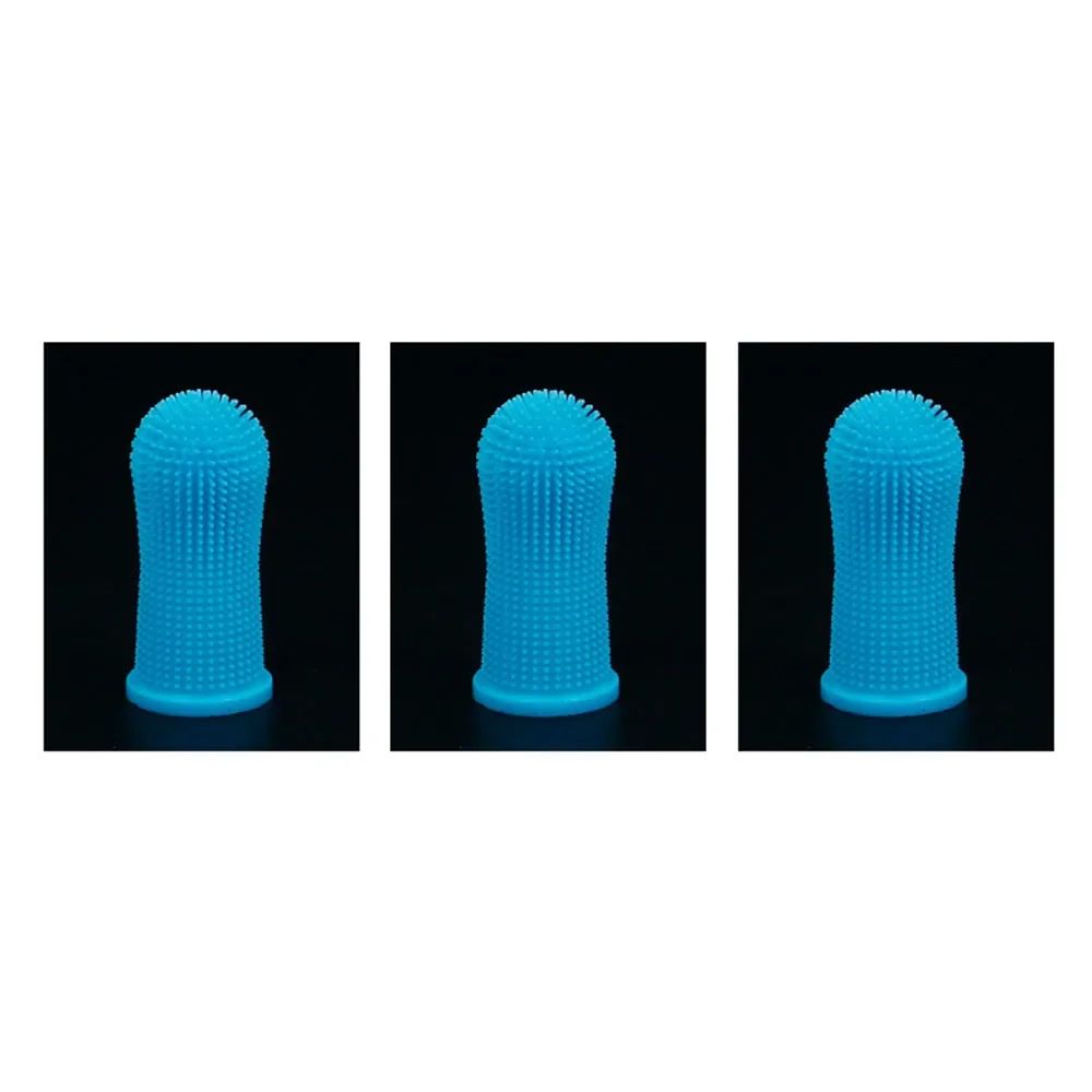360 Silicone Pet Finger Toothbrush For Dogs Cats Dental Care 11