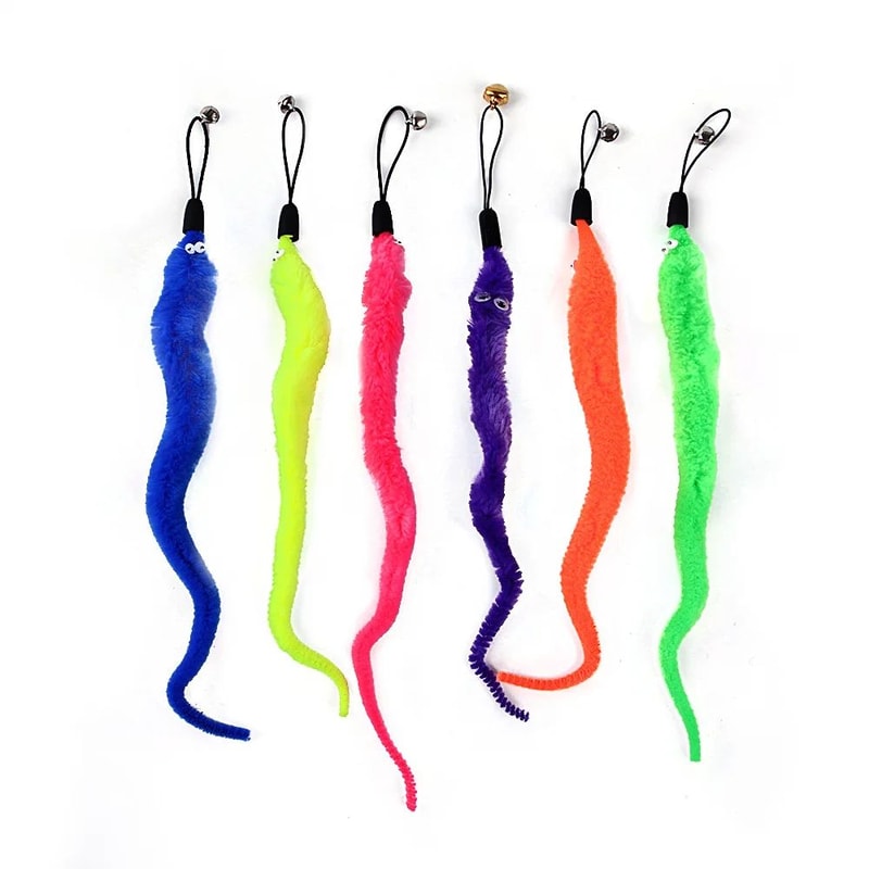 9Pack Feather Cat Wand Refills For Interactive Indoor Play 2
