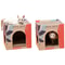 CozyPaws DoubleLayer Cat Scratching House Cardboard Cat Condo 2