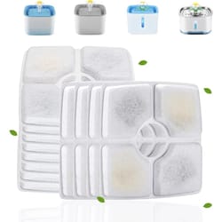 square cat water fountain filters with activated carbon for pet drinking fountains