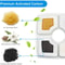 Square Cat Water Fountain Filters With Activated Carbon For Pet Drinking Fountains 2