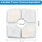 Square Cat Water Fountain Filters With Activated Carbon For Pet Drinking Fountains 4