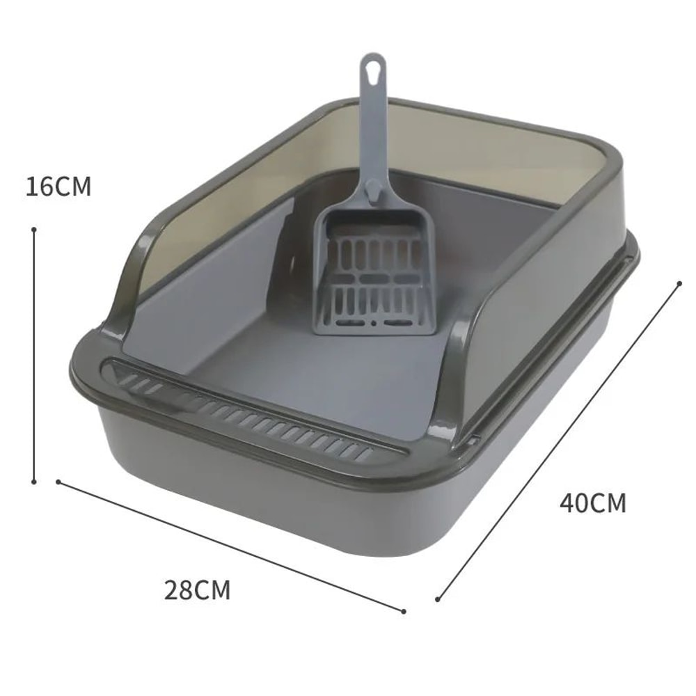 SplashGuard HighSided Cat Litter Box For Indoor Cats 6