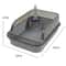 SplashGuard HighSided Cat Litter Box For Indoor Cats 6