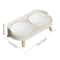 No Spill Pet Bowl With Elevated Double Feeder Stand 3
