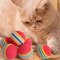 Rainbow Bounce Pet Toy Balls Soft EVA Interactive Cat Toys Dog Training Play Balls 1