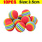 Rainbow Bounce Pet Toy Balls Soft EVA Interactive Cat Toys Dog Training Play Balls 6