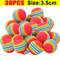 Rainbow Bounce Pet Toy Balls Soft EVA Interactive Cat Toys Dog Training Play Balls 7