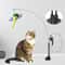 PurrPlay Suction Cup Cat Wand Toy With Feather Mouse Teaser Bell 0