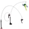 PurrPlay Suction Cup Cat Wand Toy With Feather Mouse Teaser Bell 2