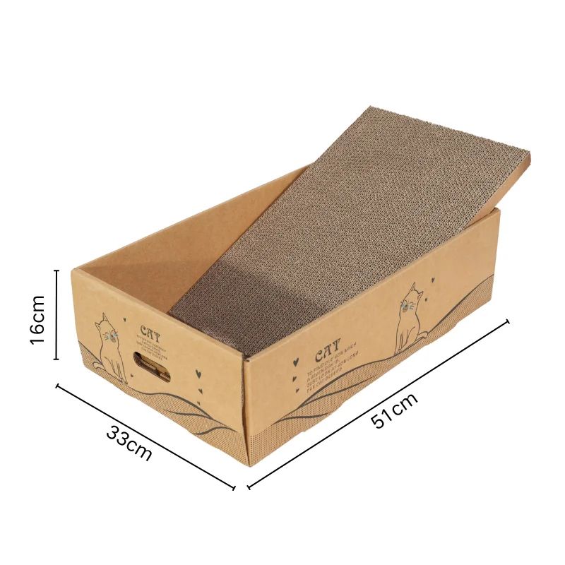 6Pack Extra Large Cardboard Cat Scratcher Pads For Indoor Cats Reversible Scratch Boards 5
