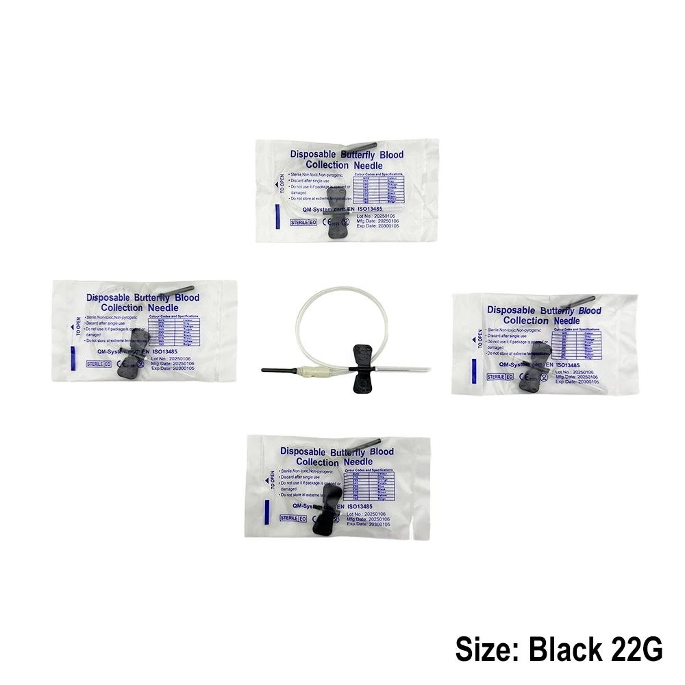 Disposable Butterfly Blood Collection Needles For Pets Double Wing Animal Care Needles 2