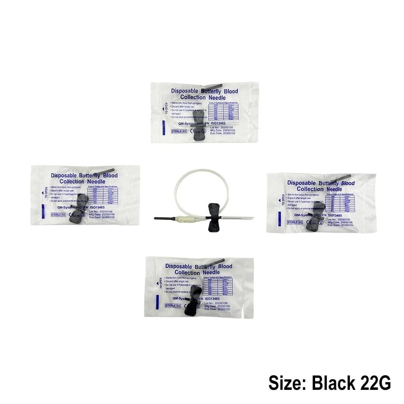 Disposable Butterfly Blood Collection Needles For Pets Double Wing Animal Care Needles 2