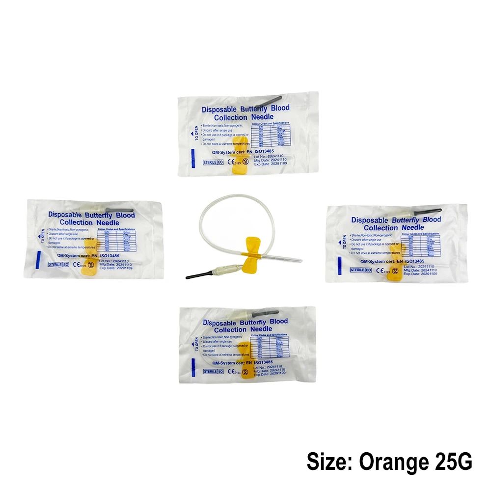 Disposable Butterfly Blood Collection Needles For Pets Double Wing Animal Care Needles 3