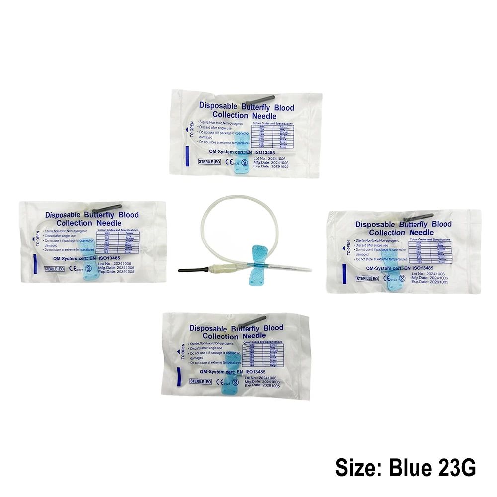 Disposable Butterfly Blood Collection Needles For Pets Double Wing Animal Care Needles 5