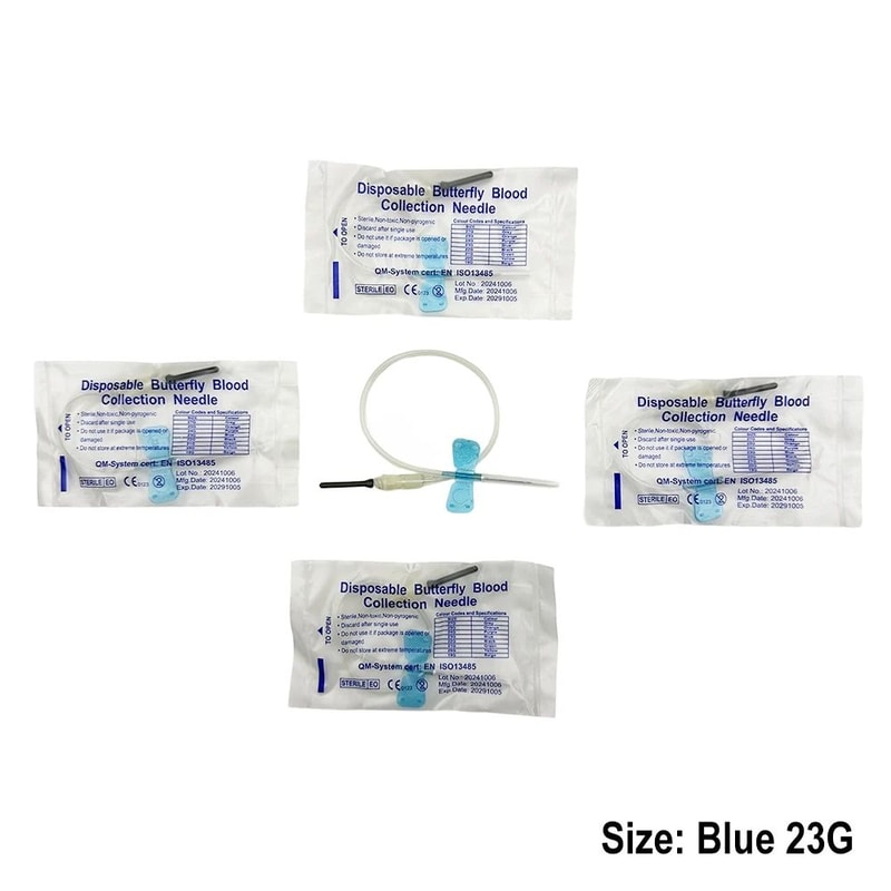 Disposable Butterfly Blood Collection Needles For Pets Double Wing Animal Care Needles 5