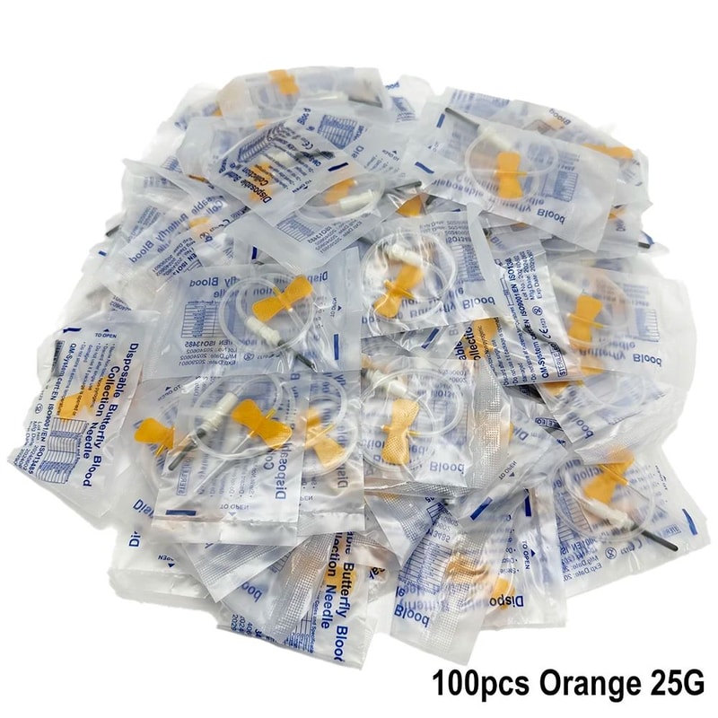 Disposable Butterfly Blood Collection Needles For Pets Double Wing Animal Care Needles 13