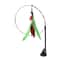 Interactive Bird Feather Wand Cat Toy With Suction Cup And Bell Teaser 11