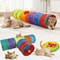 Rainbow Collapsible Cat Tunnel For Indoor Cats 2