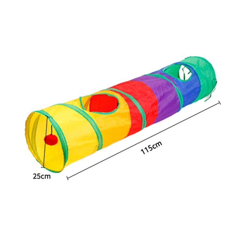 Rainbow Collapsible Cat Tunnel For Indoor Cats 10