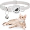 Reflective Breakaway AirTag Pet Collar With Secure Holder Bell 0