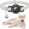Reflective Breakaway AirTag Pet Collar With Secure Holder Bell 8