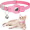 Reflective Breakaway AirTag Pet Collar With Secure Holder Bell 16