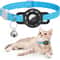 Reflective Breakaway AirTag Pet Collar With Secure Holder Bell 17