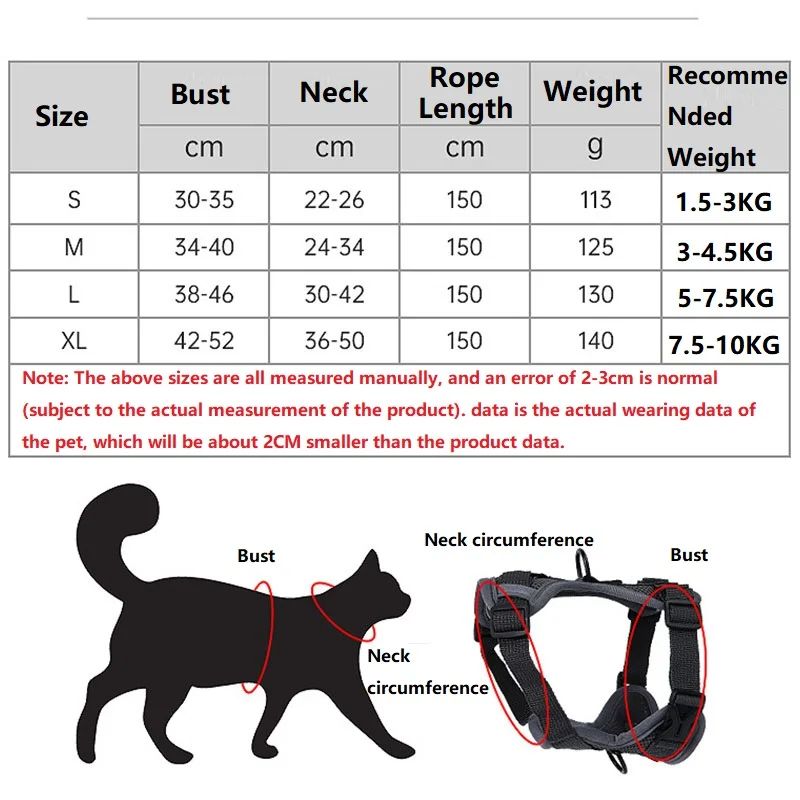 Escape Proof Cat Harness And Leash Set For Kittens And Cats 5