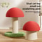 Mushroom Carrot Sisal Cat Scratching Post For Indoor Cats 0