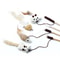 Interactive Feather Cat Wand Toy With Wooden Rod 4