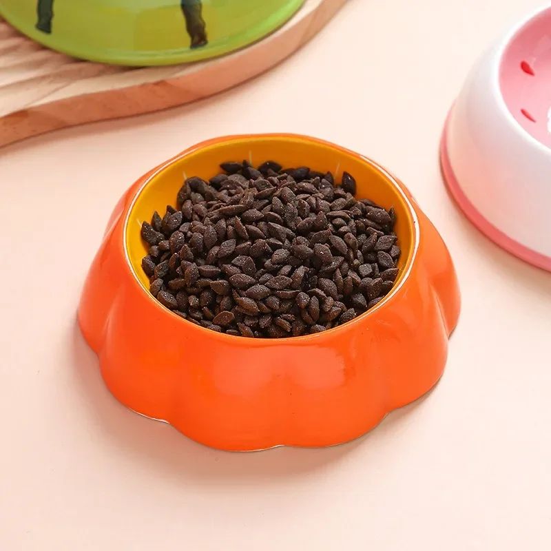 FruitShaped Ceramic Cat Bowl For Food And Water 4