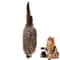 Faux Rabbit Fur Cat Kicker Toy Interactive Plush Hunting Toy For Cats Small Dogs 6
