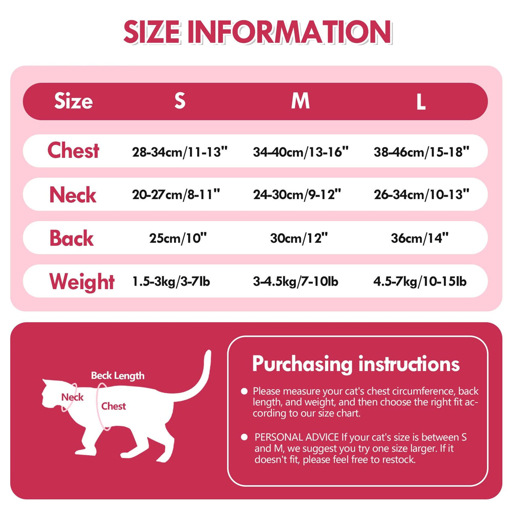 Breathable Cat Recovery Suit For PostSurgery Comfort Protection 5