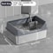 KEMORELA XL Stainless Steel Litter Box With Lid Extra Large Covered Cat Litter Box For Large Cats 8