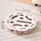 Felt HideandSeek Cat Puzzle Toy Box Interactive Ball Chase Enrichment Play Center For Indoor Cats 4