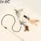 Dragonfly Feather Cat Wand Toy With Bell Interactive Cat Teaser For Indoor Cats 0